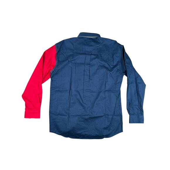 Roper Texas Pieced Flag Collection Long Sleeve Button Shirt Patriotic Size L - Picture 3 of 3